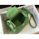 Hermes Lindy Mini Bag In Vert Criquet Clemence Leather GHW