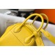 Hermes Lindy Mini Bag In Yellow Clemence Leather GHW