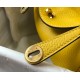 Hermes Lindy Mini Bag In Yellow Clemence Leather GHW