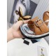 Prada Double-strap Sandals In Brown Leather