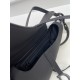 Dior Saddle Bag with Strap in Black Ultramatte Calfskin