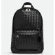 Bottega Veneta Small Backpack In Black Intrecciato Calfskin