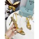 Prada Heel Sandals 85mm in Satin with Crystals