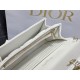 Dior Lady Dior Chain Pouch In White Cannage Lambskin