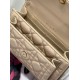 Dior Lady Dior Chain Pouch In Beige Cannage Lambskin