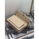 Dior Lady Dior Chain Pouch In Beige Cannage Lambskin