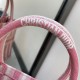 Dior Large Book Tote Bag In Pink Stripes Embroidery