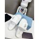 Prada Slides In White Soft Padded Nappa Leather