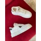 Prada Women's Low-top Sneakers in Leather and Shearling