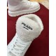 Prada Women's High-top Sneakers in Leather and Shearling