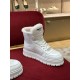 Prada Women's High-top Sneakers in Leather and Shearling