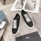 Prada Double Wheel Sneakers In Black Nylon Gabardine