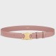 Celine Medium Triomphe Belt 25MM in Pink Calfskin