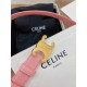 Celine Medium Triomphe Belt 25MM in Pink Calfskin