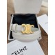 Celine Medium Triomphe Belt 25MM in White Calfskin