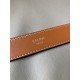 Celine Medium Triomphe Belt 25MM in Tan Triomphe Canvas