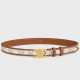 Celine Medium Triomphe Belt 25MM in White Triomphe Canvas