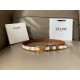 Celine Medium Triomphe Belt 25MM in White Triomphe Canvas