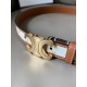 Celine Medium Triomphe Belt 25MM in White Triomphe Canvas