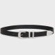 Celine Medium Western Belt 25MM in Black Leather