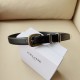 Celine Medium Western Belt 25MM in Black Leather