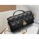 Dior Miss Dior Mini Bag In Black Cannage Lambskin