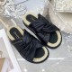 Dior Dtwist Slides In Black Cannage Lambskin