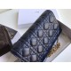 Dior Lady Dior Chain Pouch In Noir Cannage Lambskin