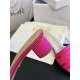 Dior Dway Heeled 35MM Slides in Pink Embroidered Satin and Cotton