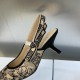 Dior J'Adior Slingback Pumps 65mm In Beige Toile de Jouy Voyage Motif