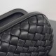 Bottega Veneta Knot Minaudiere Clutch In Black Intrecciato Lambskin