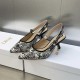 Dior J'Adior Slingback Pumps 65mm In White Toile de Jouy Voyage Motif