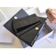 Dior Lady Dior Chain Pouch In Black Patent Cannage Calfskin