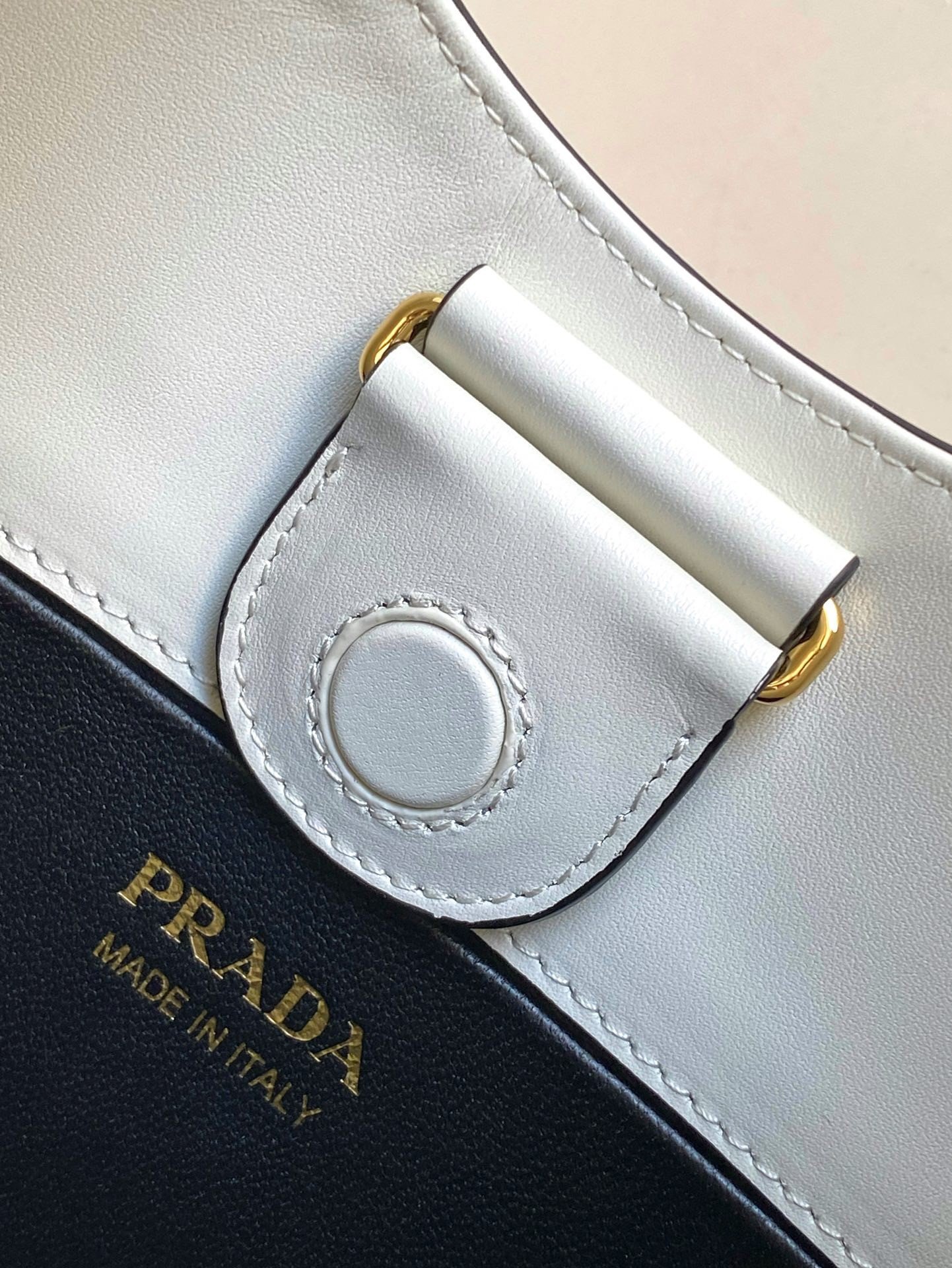 Prada Shoulder Bag in White Leather