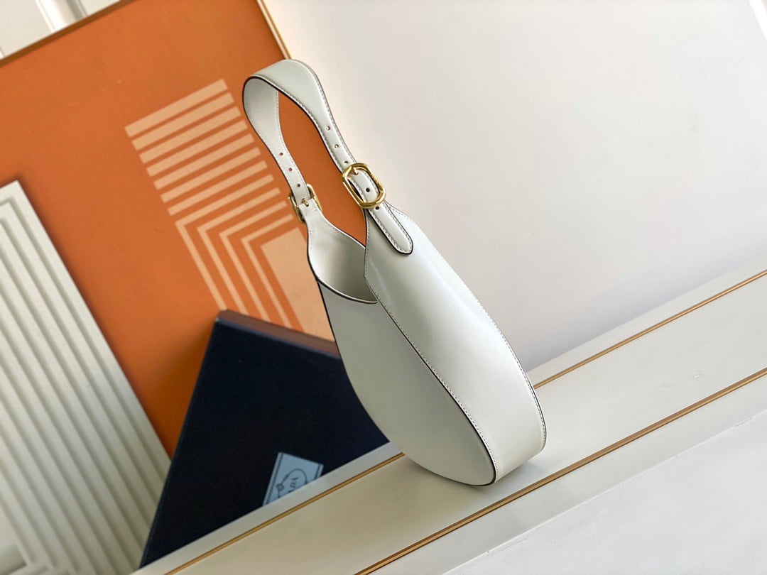 Prada Shoulder Bag in White Leather