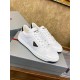 Prada District Low-top Sneakers in White Calfskin