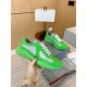 Prada America's Cup Sneakers in Green Rubber and Bike Fabric