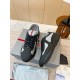 Prada America's Cup Sneakers in Black Rubber and Bike Fabric