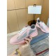 Prada America's Cup Sneakers in Pink Rubber and Bike Fabric