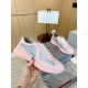 Prada America's Cup Sneakers in Pink Rubber and Bike Fabric