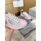 Prada America's Cup Sneakers in Pink Rubber and Bike Fabric