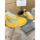 Prada America's Cup Sneakers in Yellow Rubber and Bike Fabric