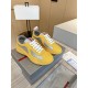 Prada America's Cup Sneakers in Yellow Rubber and Bike Fabric