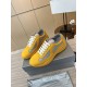 Prada America's Cup Sneakers in Yellow Rubber and Bike Fabric