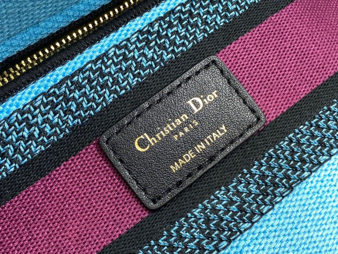 Dior Lady D-Lite Medium Bag In Multicolor Toile de Jouy Voyage Embroidery