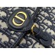 Dior Bobby East-West Chain Pouch in Blue Oblique Jacquard