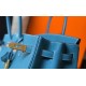 Hermes Birkin 30 Bag in Blue Jean Clemence Leather with GHW