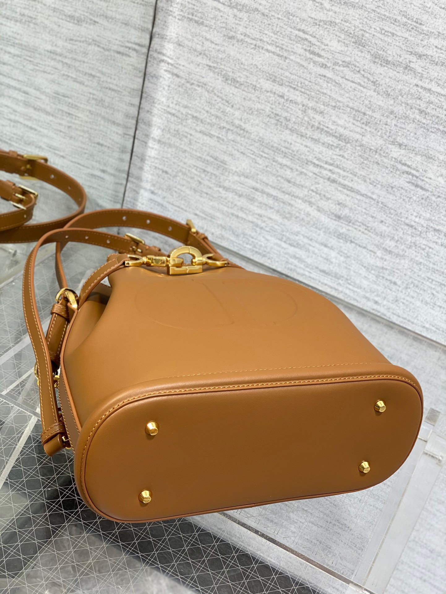 Dior C'est Medium Bag in Brown Saddle Calfskin