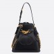 Dior C'est Medium Bag in Black Saddle Calfskin