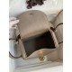 Hermes Lindy 26 Handmade Bag In Gris Asphalt Clemence Leather